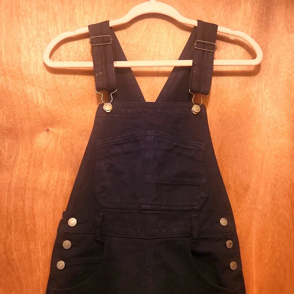 Brandy Melville Black John Galt Women's Jeans Overalls Size Small - Picture 5 of 11